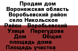 Продам дом Воронежская область Воробьевский район село Никольское 1 › Район ­ Воробьевский › Улица ­ Перегудова › Дом ­ 25 › Общая площадь дома ­ 48 › Площадь участка ­ 35 › Цена ­ 200 000 - Все города Недвижимость » Дома, коттеджи, дачи продажа   . Пензенская обл.,Мокшанский р-н